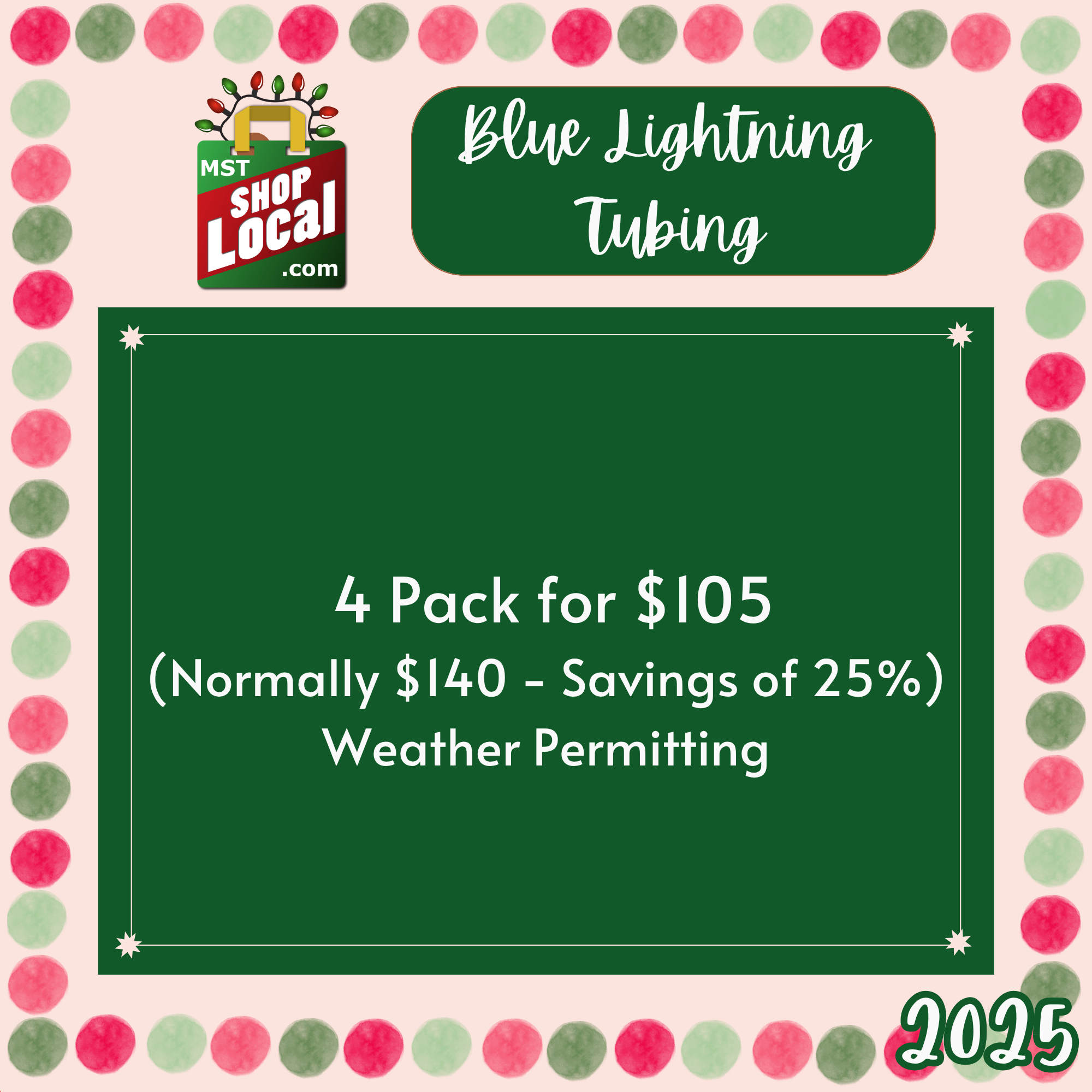 Blue Lightning Tubing